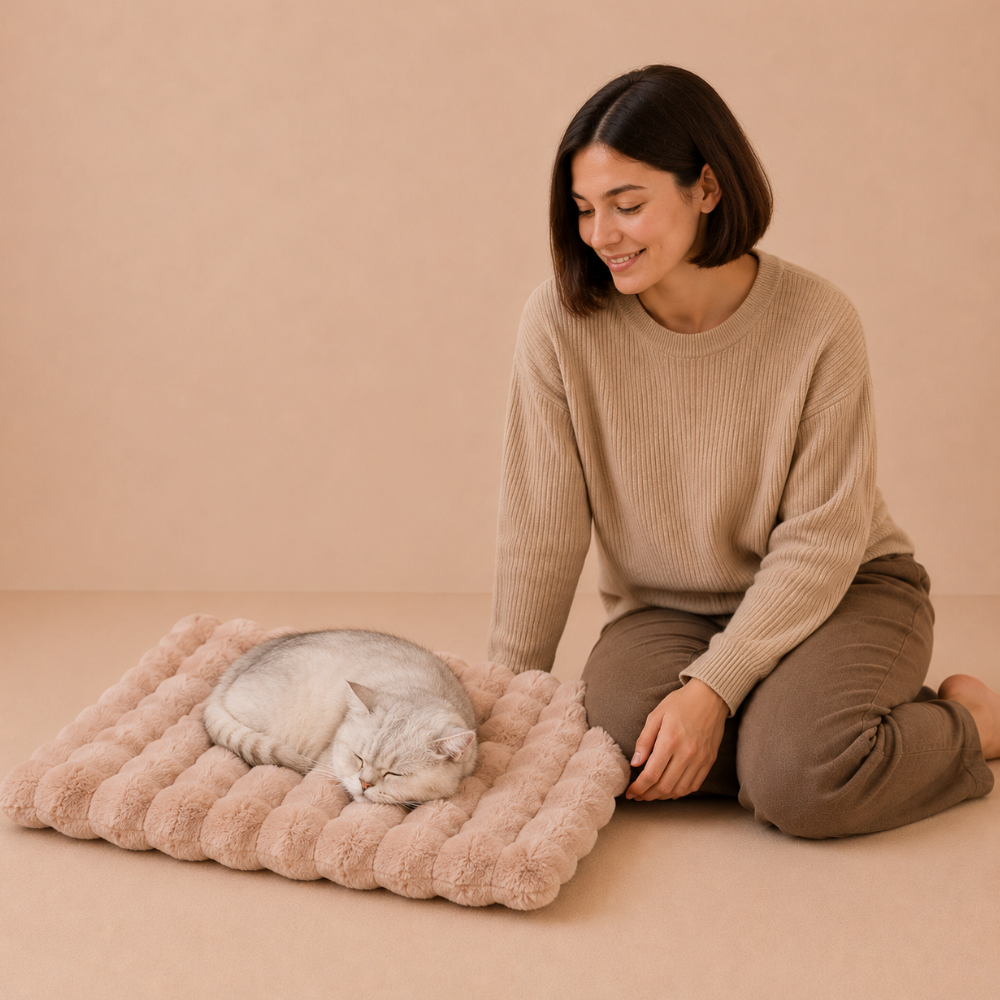 All-Season Universal Blanket, Pet Plush Dog Mat, Cat Bed, Cat Blanket, Winter Warm Sleeping Mat