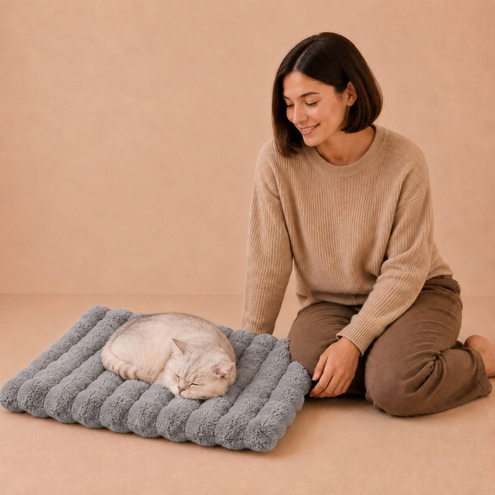 All-Season Universal Blanket, Pet Plush Dog Mat, Cat Bed, Cat Blanket, Winter Warm Sleeping Mat