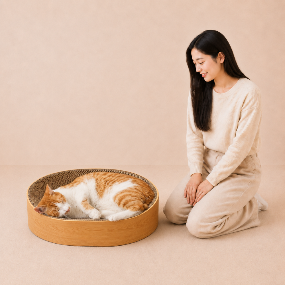 Cat Scratcher Cardboard Lounge Bed