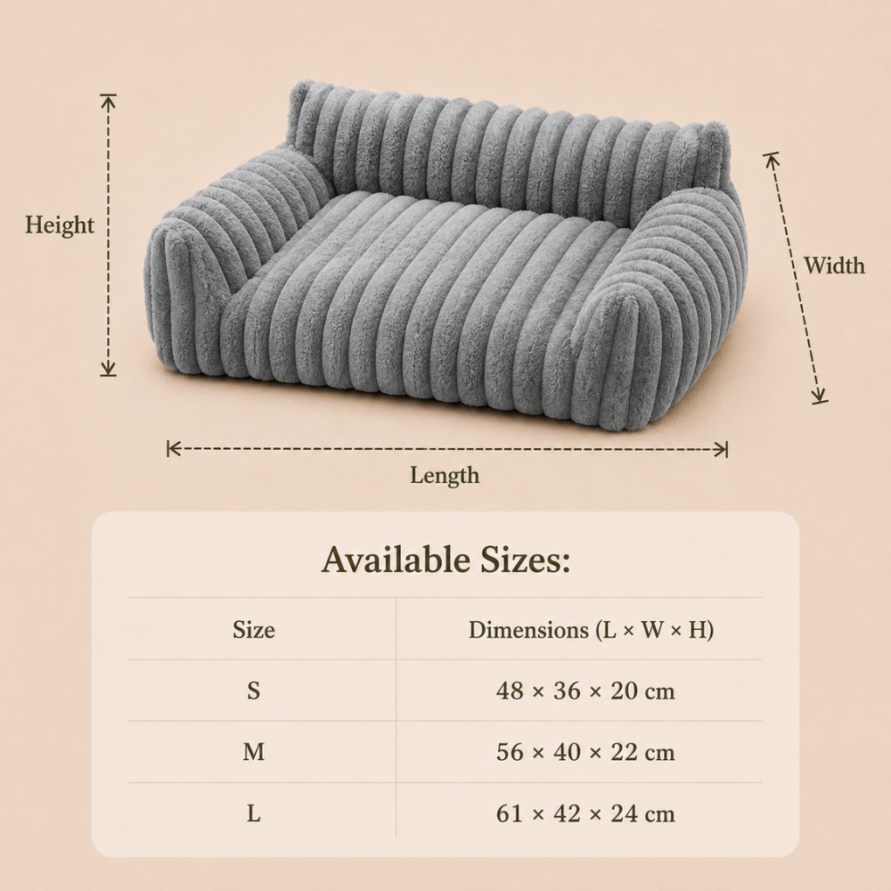 Cat beds with Premium Soft Corduroy Fleece