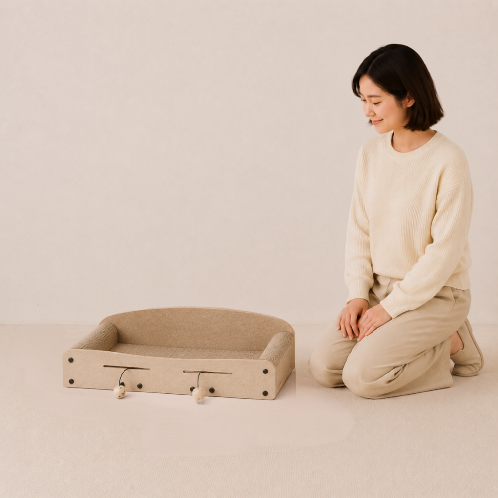 Cat Scratcher Lounge Bed - 26 Inch
