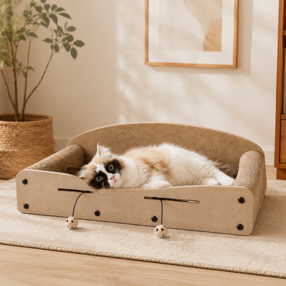 Cat Scratcher Lounge Bed - 26 Inch