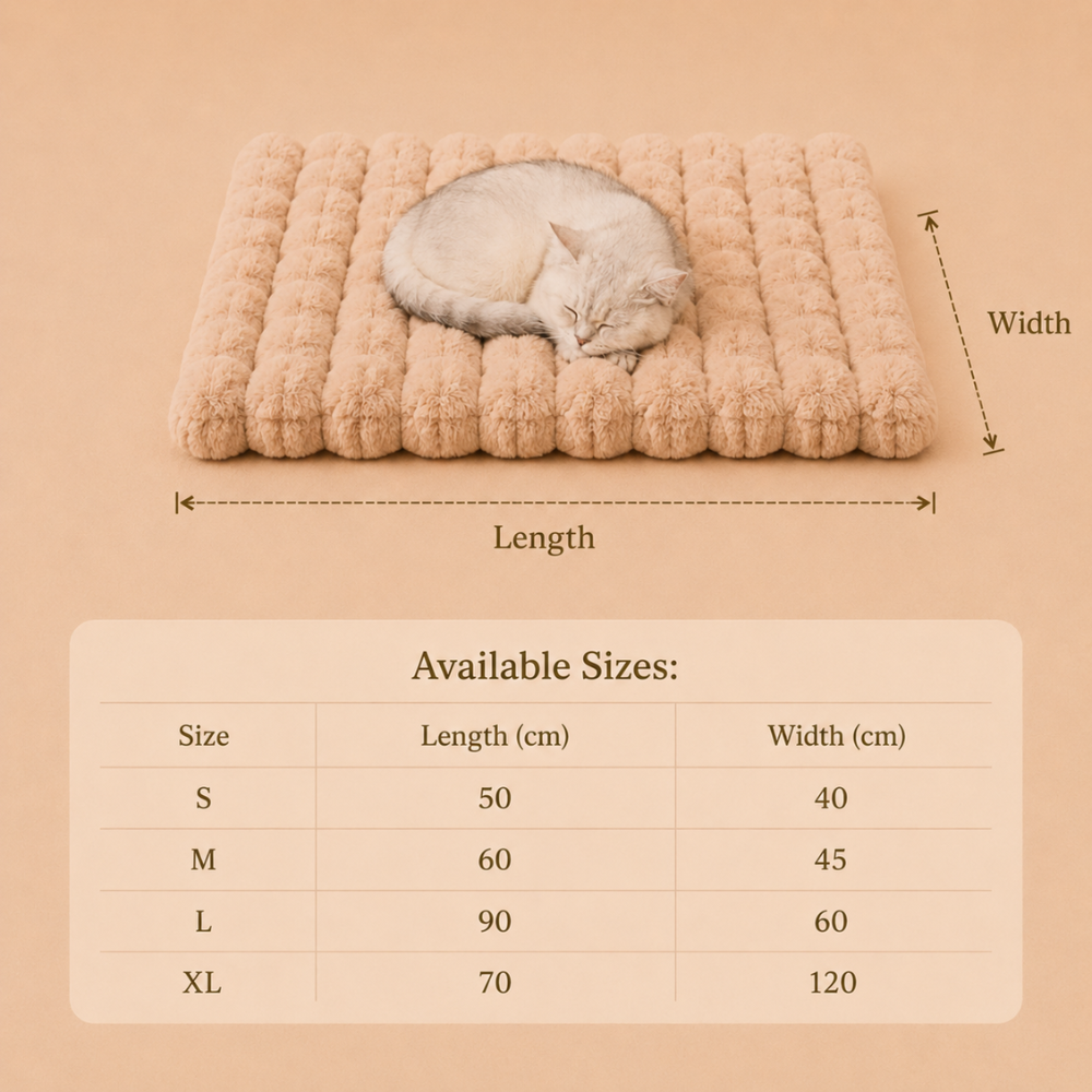 All-Season Universal Blanket, Pet Plush Dog Mat, Cat Bed, Cat Blanket, Winter Warm Sleeping Mat