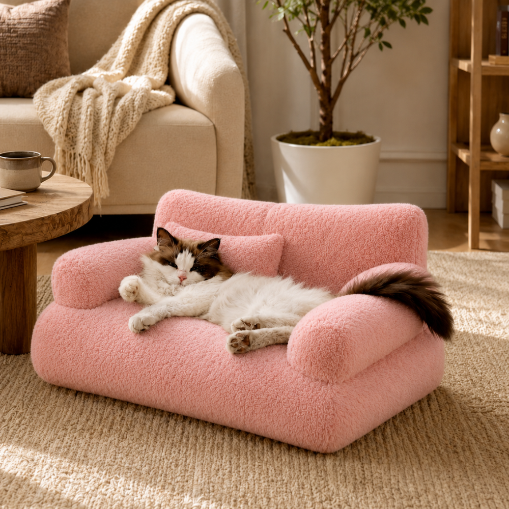 All-Season Washable Cat Bed Sofa