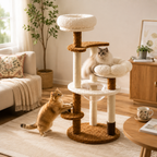 Natural Bloom Multi-Platform Cat Tree