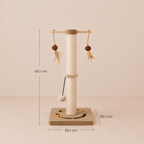 Cat Scratching Post with Multiple Interactive Toys