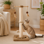 Cat Scratching Post with Multiple Interactive Toys