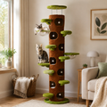 9-Level Floor-to-Ceiling Cat Tower with 7 Hideouts