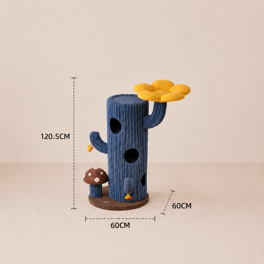 Solo Cactus Bloom Cat Tree - 120.5cm