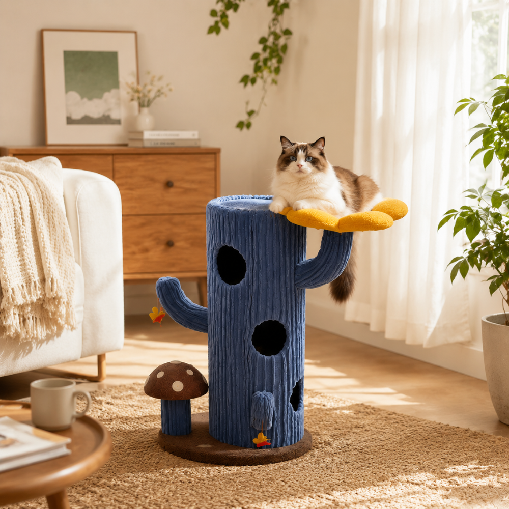 Solo Cactus Bloom Cat Tree - 120.5cm