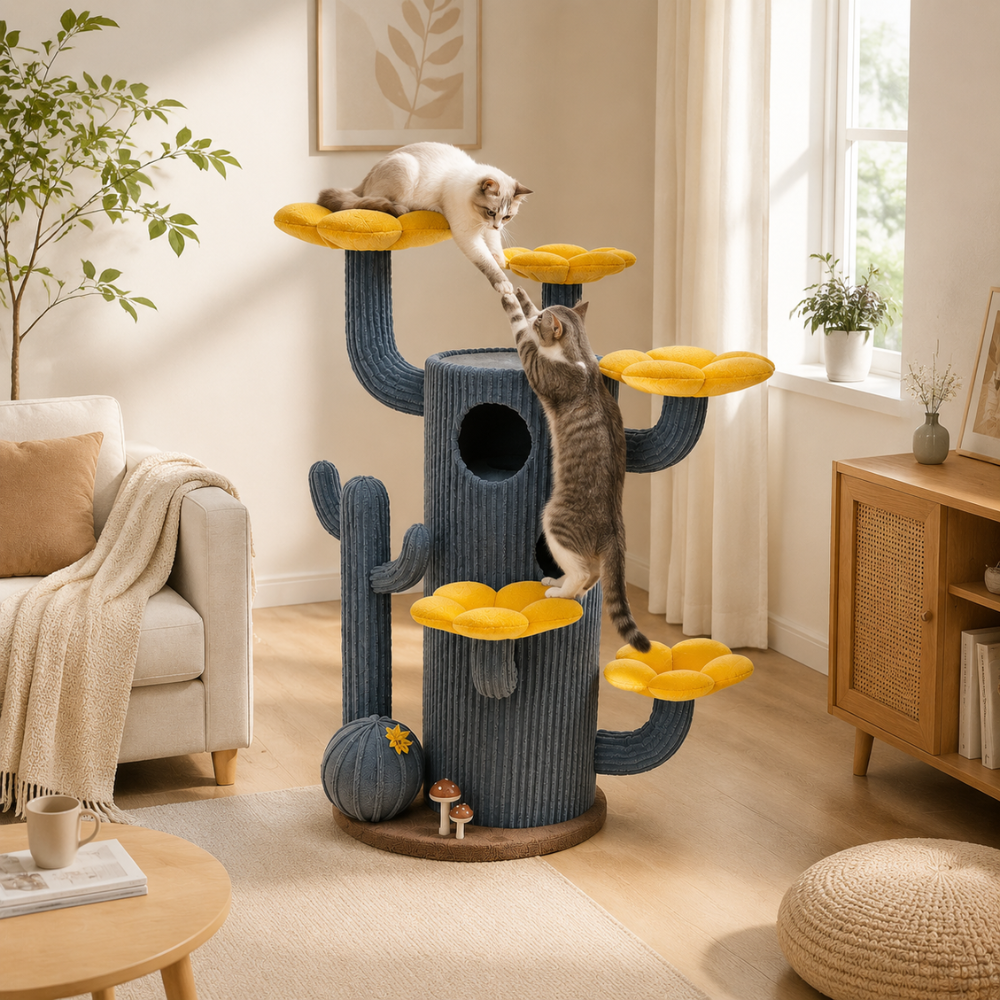 Luxe Cactus Bloom Cat Tree - 162cm