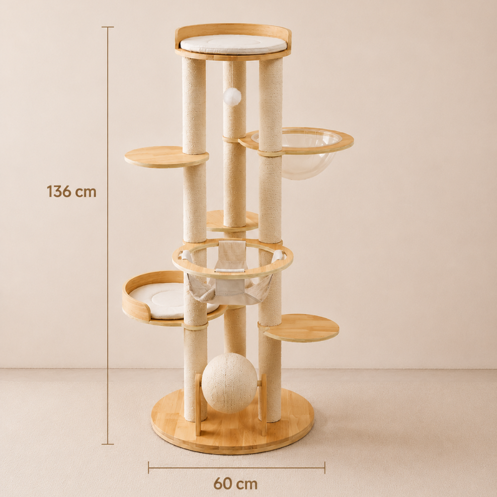 Loft Wooden Multi-Level Cat Tree