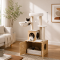 The Dream Loft' All-in-One Cat Tower & Litter Box Enclosure