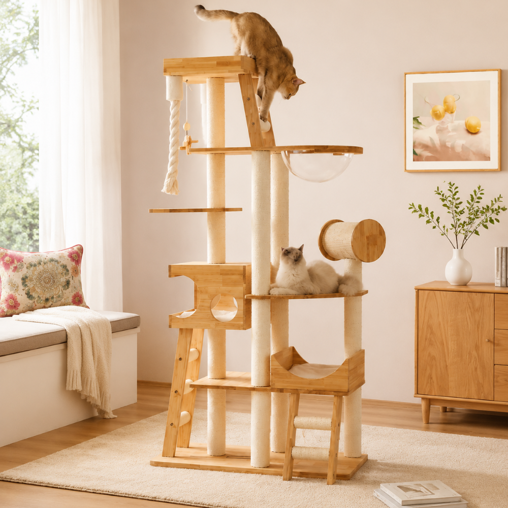 Multi Level Scandi Cat Tower