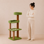Playful Multi-Level Plush Activity Center Cat Tree with Space Capsule