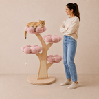 Flower Series Cat Tree – Pink Bloom (4 Platforms)