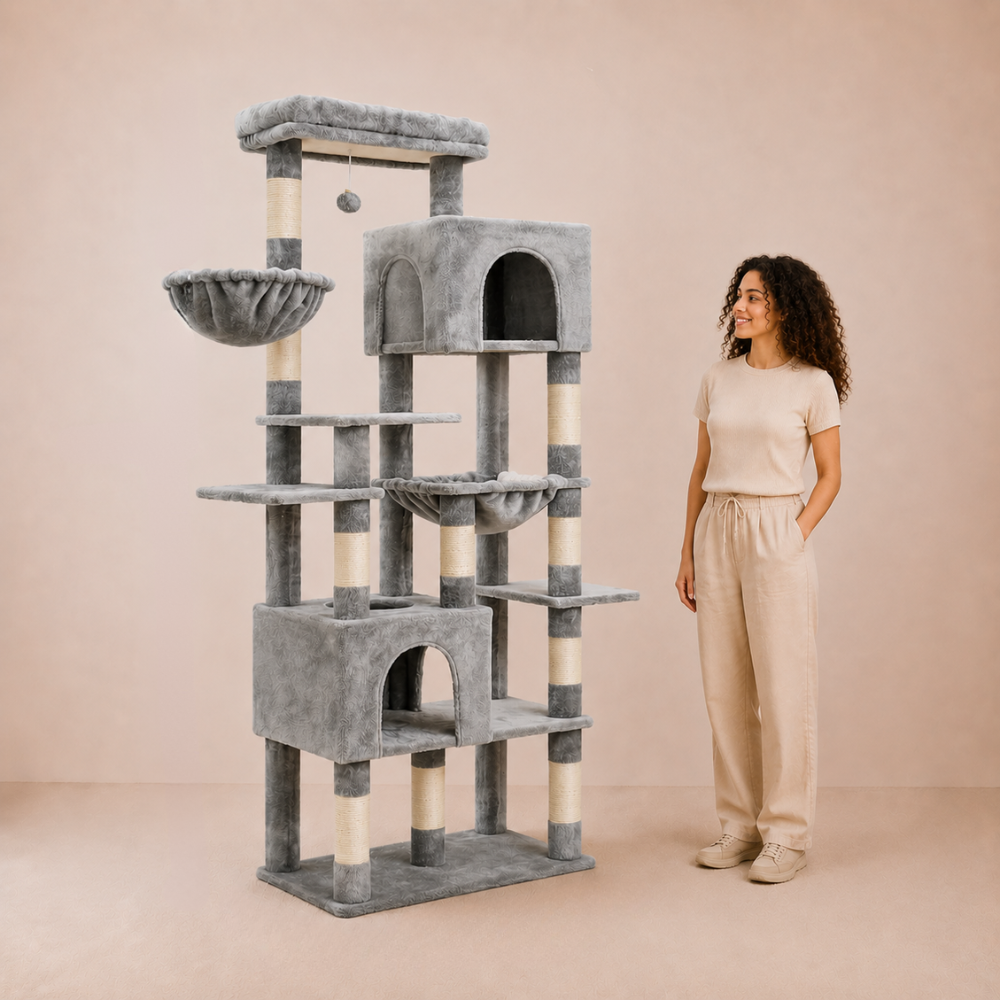 Tall Heavy Duty Cat Tower - 193cm