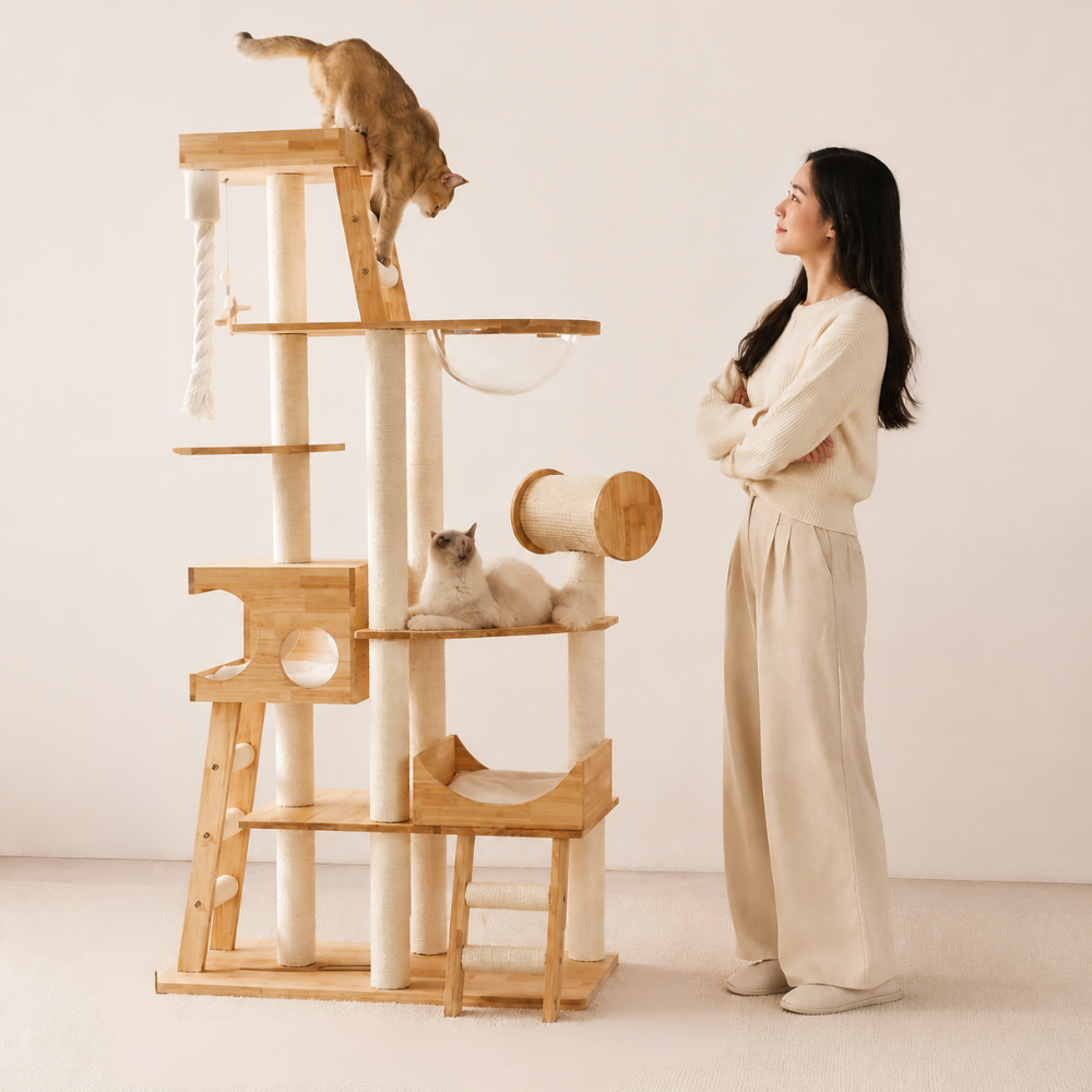 Multi Level Scandi Cat Tower