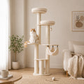 Climb Club - Tall Cat Tower with Hammock & Large Round Perch