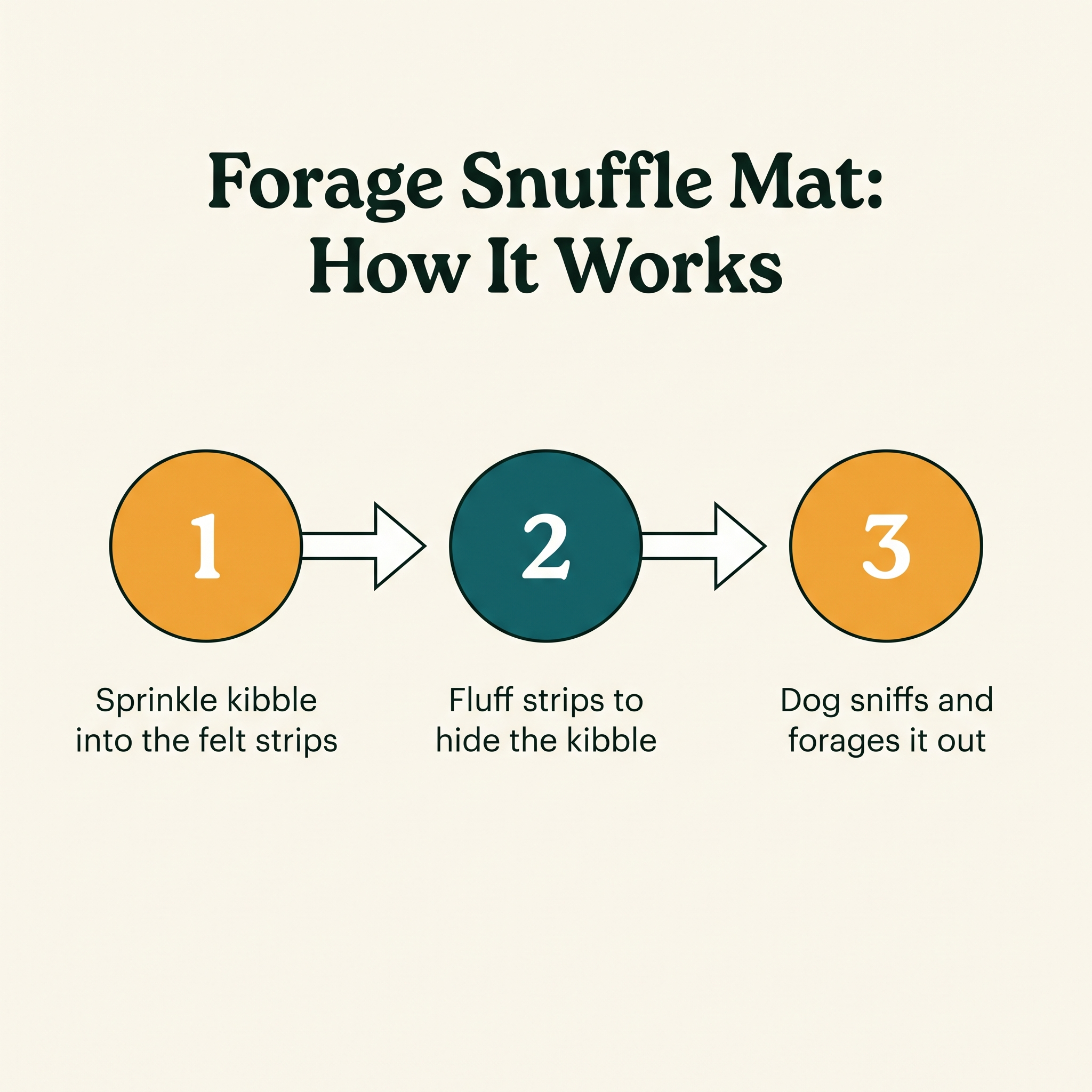 Forage Snuffle Mat - how it works step diagram