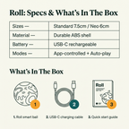 Roll Smart Rolling Ball - specs and what's in the box