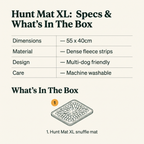 Hunt Mat XL Snuffle Mat - specs and what's in the box