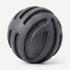 Herding Ball Extreme Chew Fetch Ball in matte charcoal grey on a light neutral background