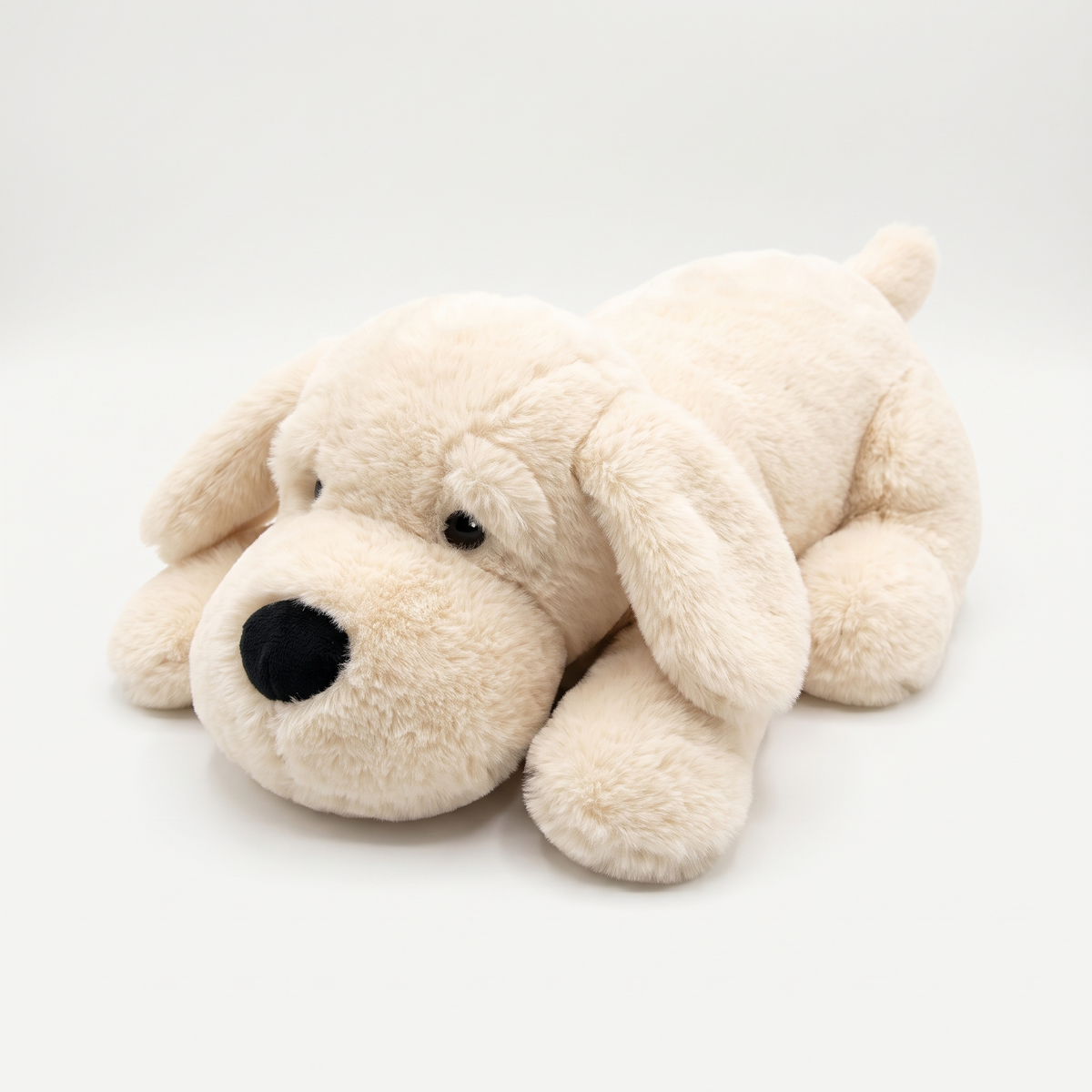Heartbeat Buddy Calming Companion in soft cream plush on a light neutral background