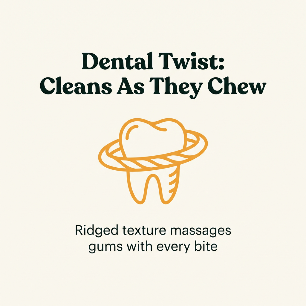 Dental Twist Textured Chew Ring dental benefit callout