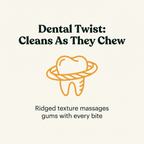 Dental Twist Textured Chew Ring dental benefit callout