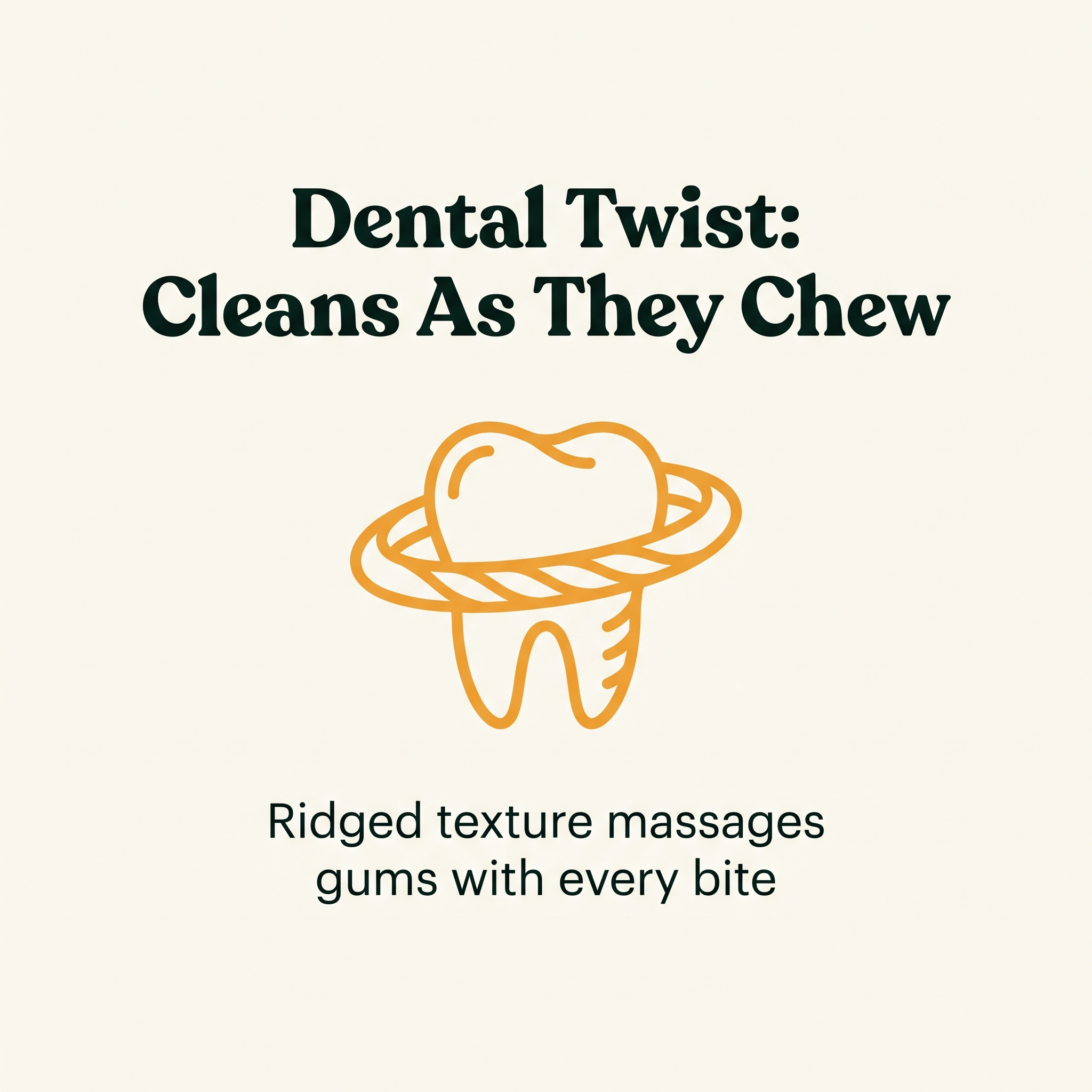 Dental Twist Textured Chew Ring dental benefit callout