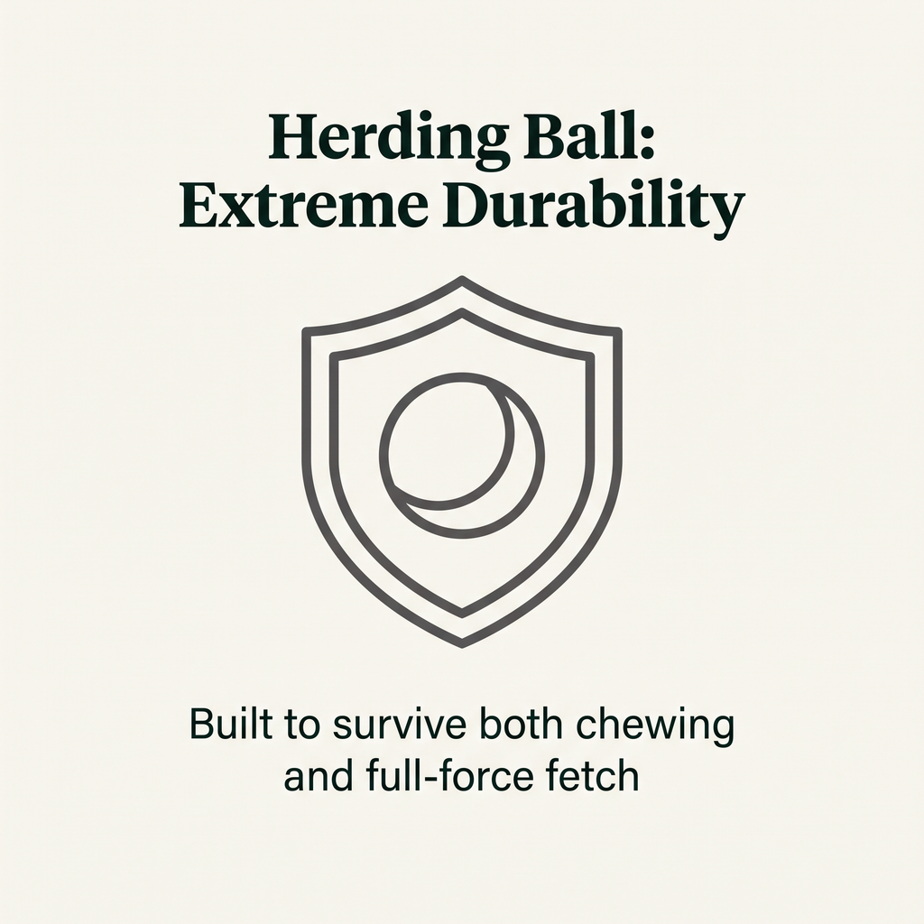 Herding Ball Extreme Chew Fetch Ball durability callout