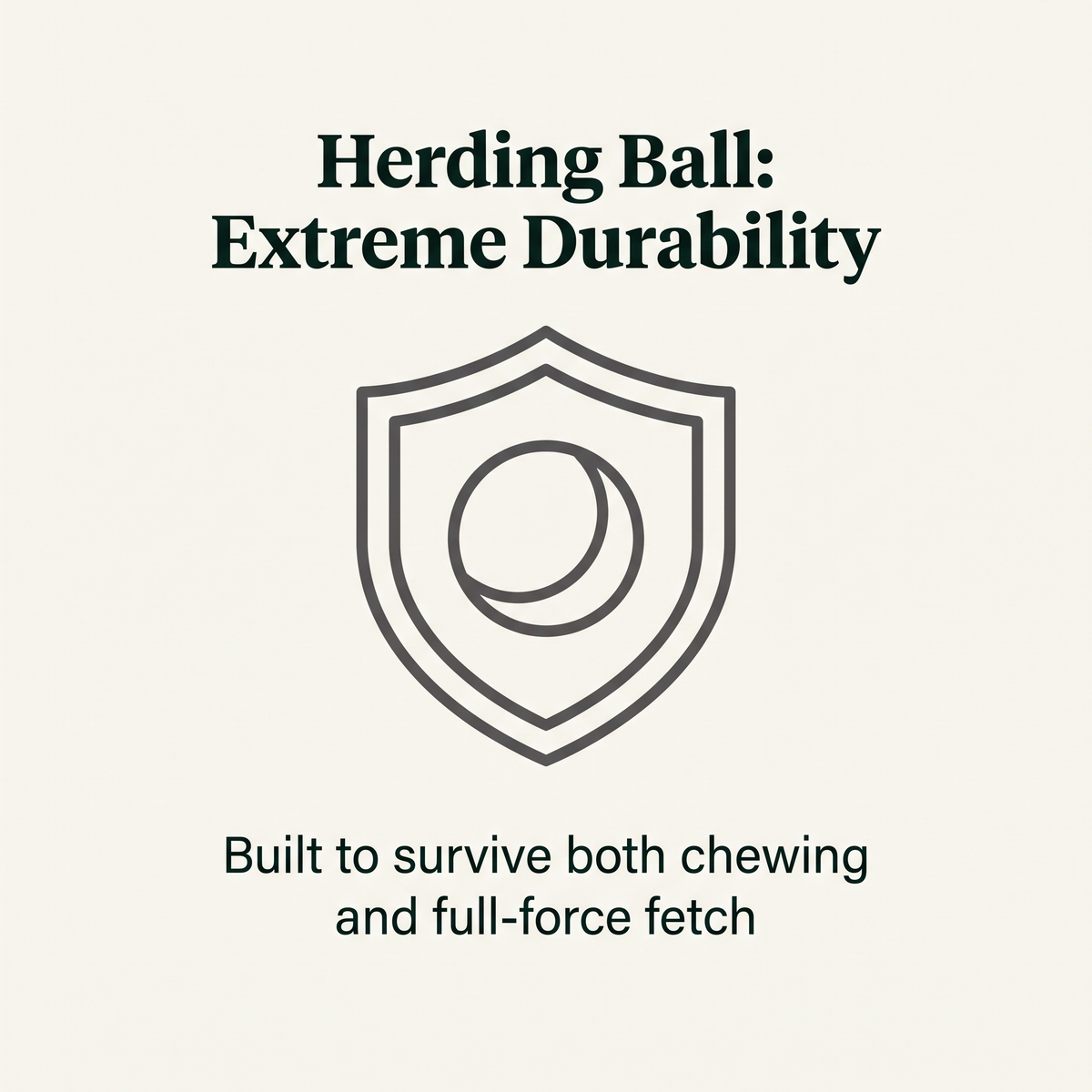 Herding Ball Extreme Chew Fetch Ball durability callout