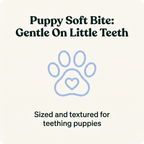 Puppy Soft Bite Teething Chew puppy-safe material callout