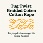 Tug Twist Cotton Rope Toy material callout