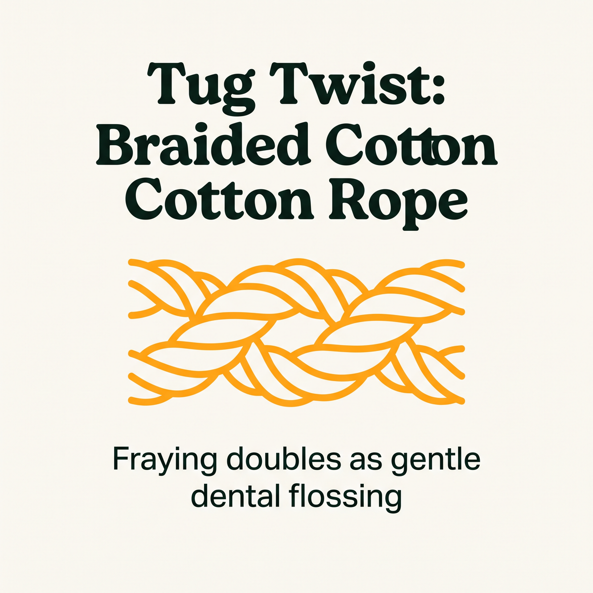 Tug Twist Cotton Rope Toy material callout
