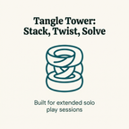 Tangle Tower Stacking Boredom Toy feature callout