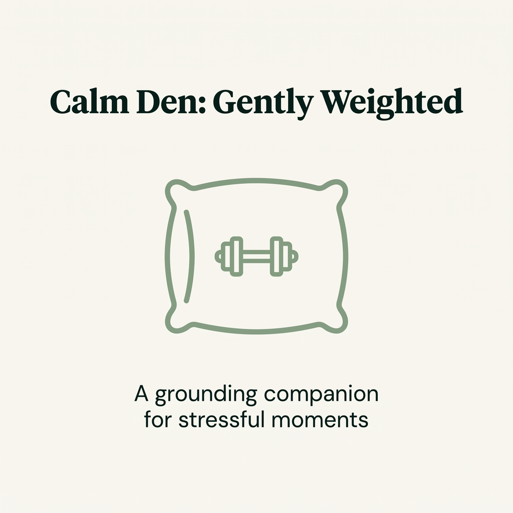 Calm Den Weighted Comfort Toy feature callout