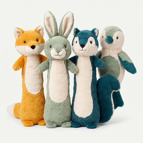 Backyard Buddies Plush 4-Pack on a light neutral background