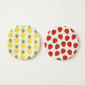 Snack Safari Fruit Cover 2-Pack showing pineapple and strawberry knit covers on white studio background