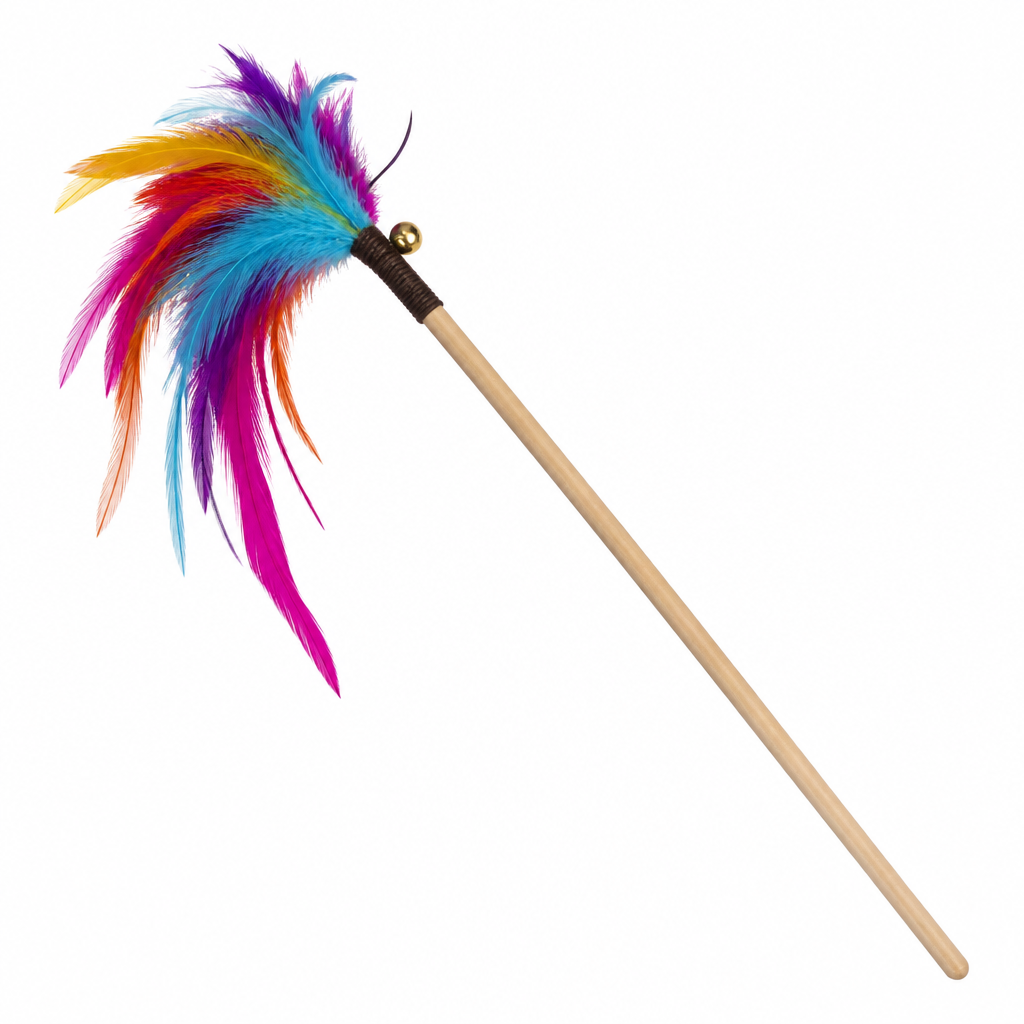 Flick Feather Teaser Wand