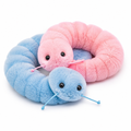 Curl Plush Worm Toy 2-Pack